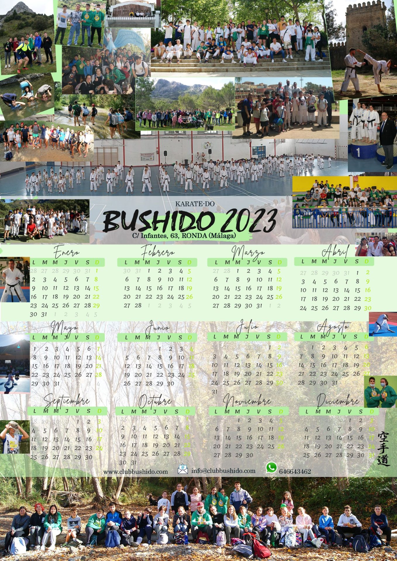 calendario bushido 2023